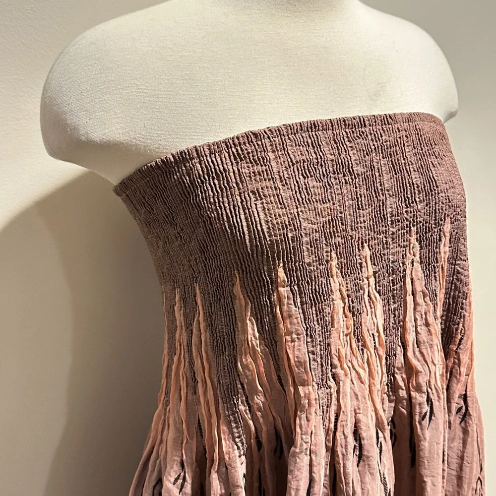 Lapis Anthropologie Strapless Dress Skirt Womens OS (Large) Boho Festival Resort